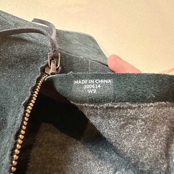 TOMS Black Suede Zippered Wedge - Picture 4 of 4